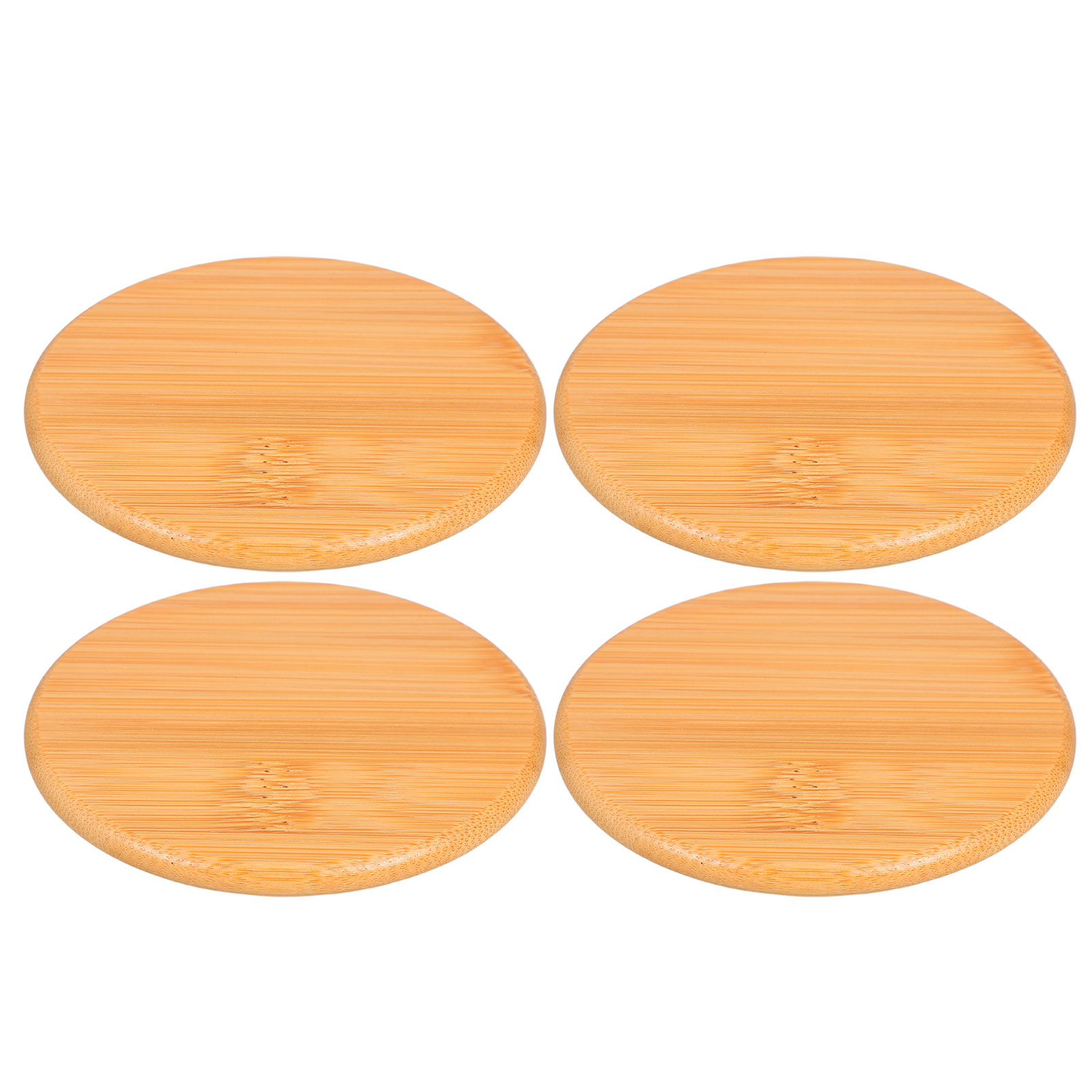 Coffee Tea Replacement - 4 couvercles en bambou pour tasses,