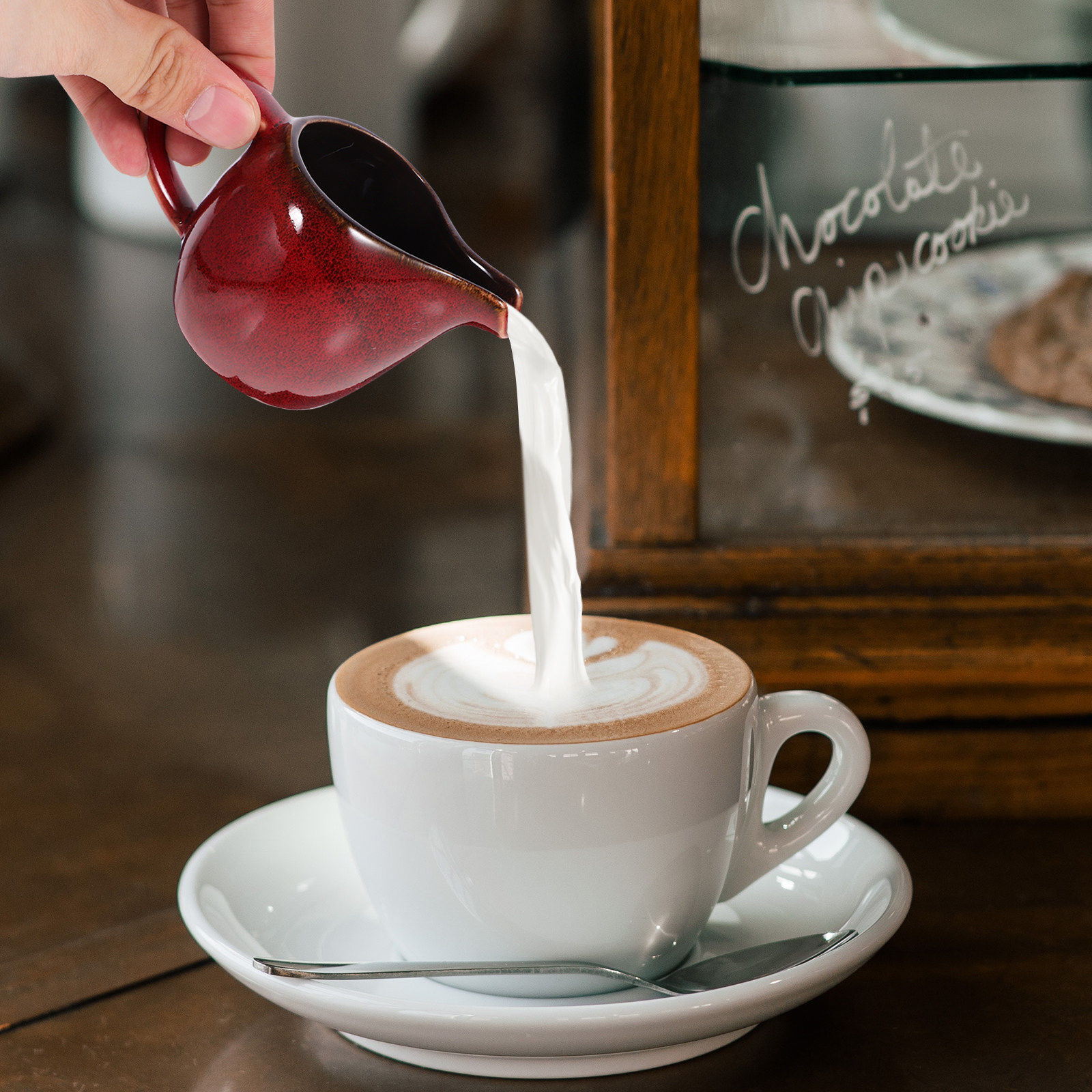 Coffee Tea Creamer - Pichet à lait en céramique style