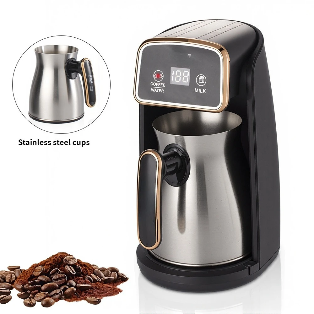 Coffee Tea Maker - Cafetière électrique en acier inoxydable, cafetière