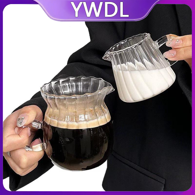 Coffee Tea Creamer - Pichet à lait en verre borosilicate