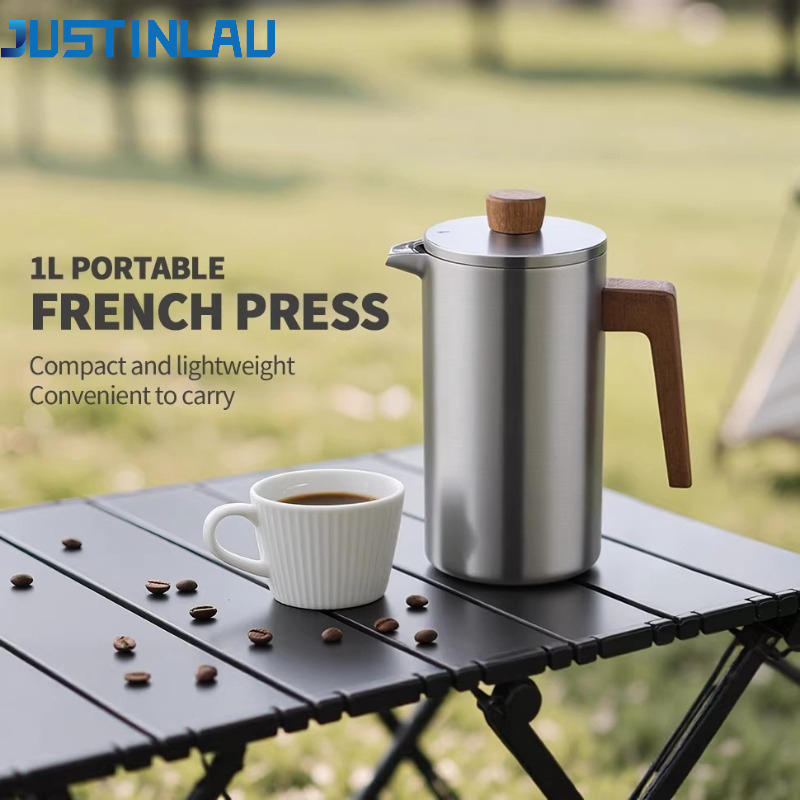Coffee Tea Maker - Cafetière à piston JUSTINLAU 1000 ml