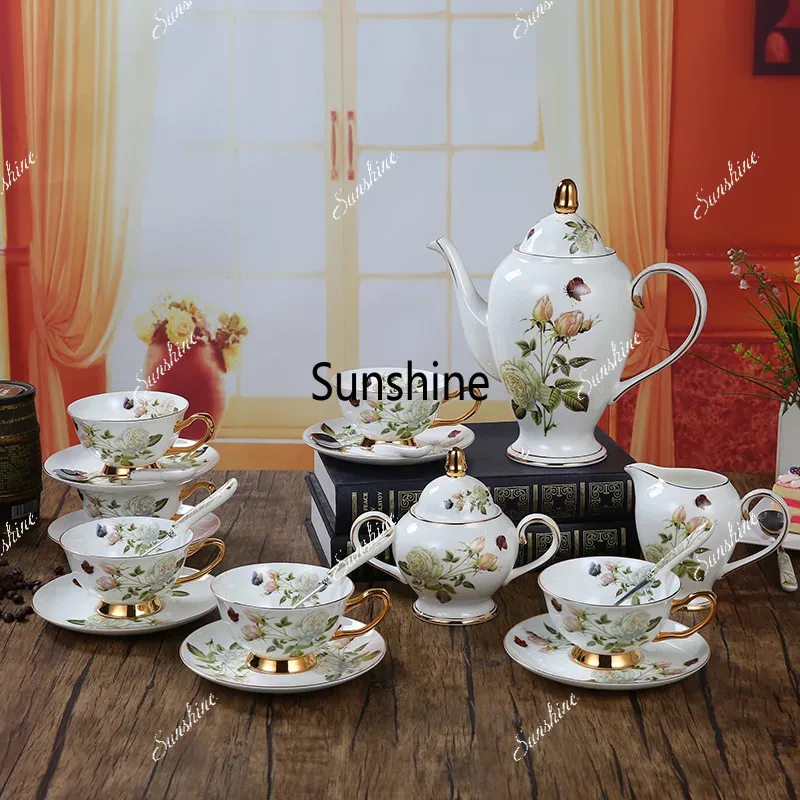 Coffee Tea Creamer - Service à café en porcelaine d'os,
