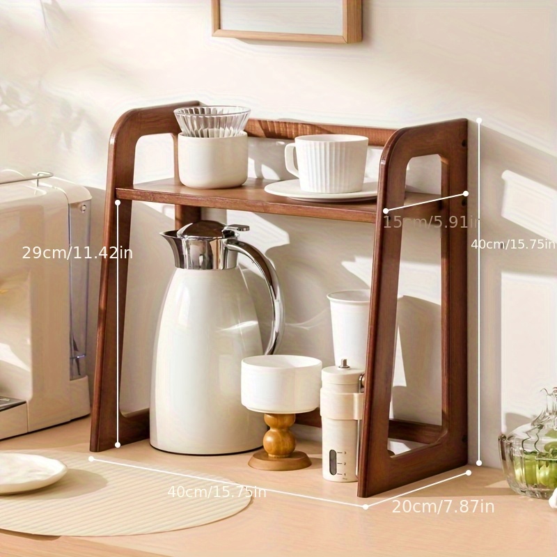 Tea Coffee Utensils - Porte-gobelet support de rangement bureau double