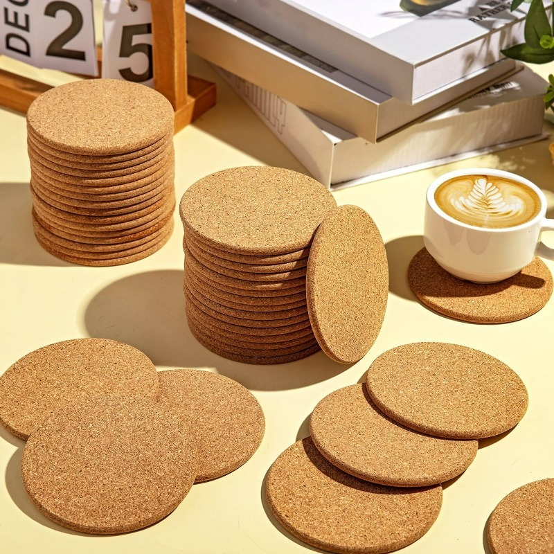 Sous-verres ronds en liège nat - Coffee Tea Stand avis et prix