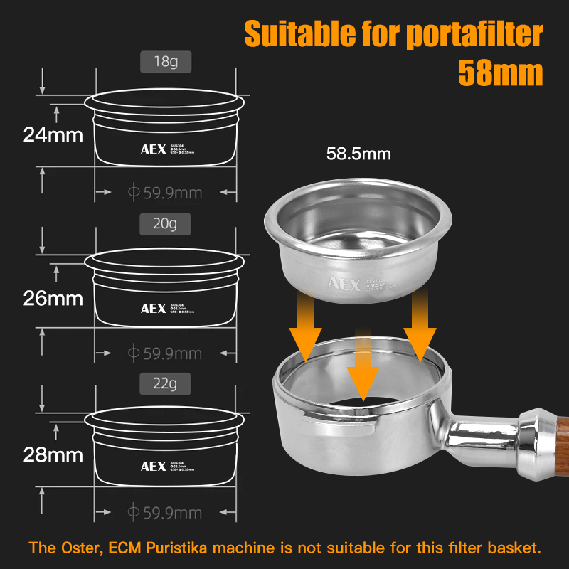Panier de filtre à café 58MM A - Coffee And Tea Filter avis et prix