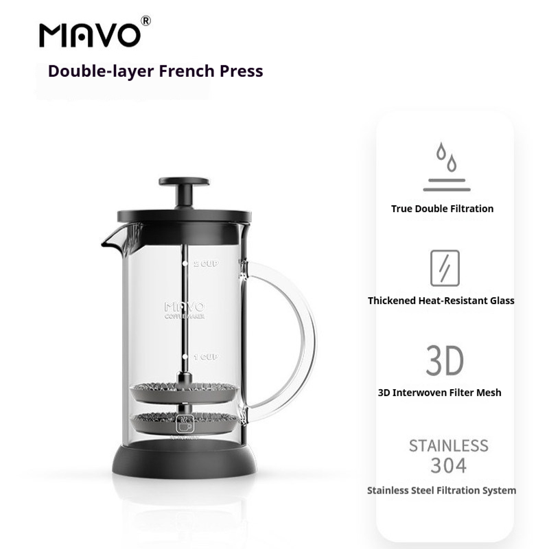 Cafetière à piston MAVO avec d - Coffee Tea Maker avis et prix