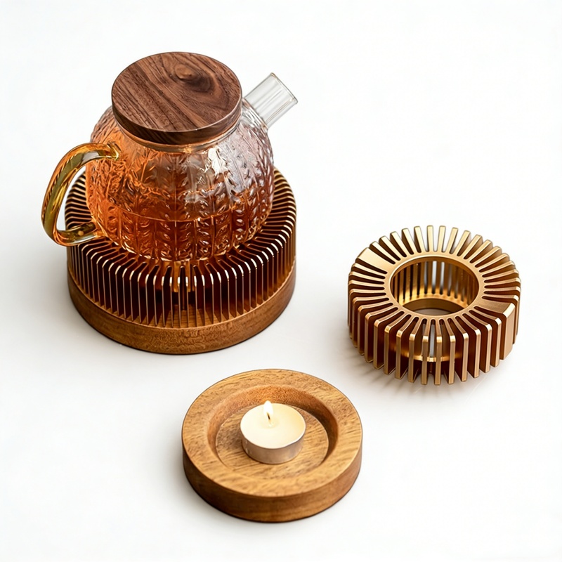 Réchaud à bougie en alliage d' - Coffee Tea Stand avis et prix